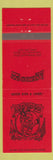 Matchbook Cover - Lakewood Inn Colorado Lion