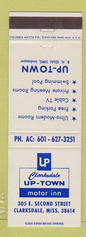 Matchbook Cover - Clarksdale Up Town Motor Inn Clarksdale MS WEAR