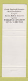 Matchbook Cover - Riverhouse Restaurant Pacific City OR