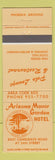 Matchbook Cover - Arizona Manor Garden Hotel Phoenix AZ