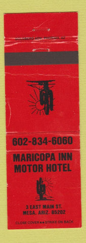 Matchbook Cover - Maricopa Inn Motor Hotel Mesa AZ cactus WEAR