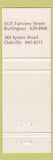 Matchbook Cover - Mei Foo Garden Chinese Burlington Oakville ON