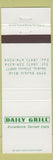 Matchbook Cover - Daily Grill Skokie IL
