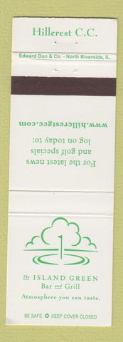 Matchbook Cover - Hillcrest Country Club Hollywood FL