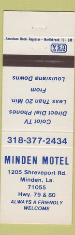 Matchbook Cover - Minden Motel LA