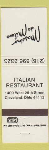 Matchbook Cover - Massimo da Milano Cleveland OH