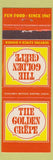 Matchbook Cover - Golden Crepe Cleveland OH