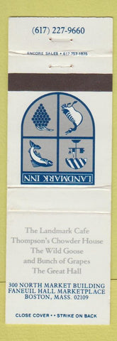 Matchbook Cover - Landmark Inn Boston MA WEAR