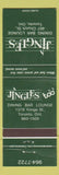 Matchbook Cover - Jingles Restaurant Toronto ON