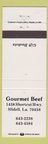 Matchbook Cover - Gourmet Beef Slidell LA