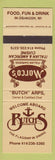 Matchbook Cover - Marco's Italian Butch's Anchor Inn Oshkosh WI