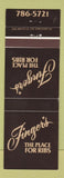 Matchbook Cover - Finger's Ribs Winnipeg MB