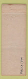 Matchbook Cover - Plastic Center IMPRINT Philadelphia PA WEAR