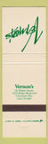 Matchbook Cover - Vernon's Cleveland OH