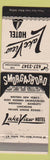 Matchbook Cover - Lake View Hotel Wanakah NY WEAR