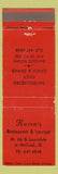 Matchbook Cover - Karen's Restaurant McCook IL