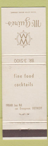 Matchbook Cover - McGuire's Detroit MI WEAR