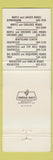 Matchbook Cover - Maple House Restaurant Birmingham Troy Southfield MI
