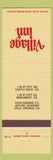 Matchbook Cover - Village Inn Castle Rock Monument Colorado Springs