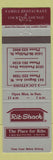 Matchbook Cover - Rib Shack Winnipeg MB