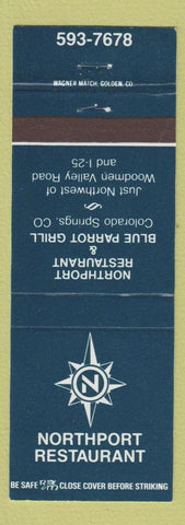 Matchbook Cover - Northport Restaurant Colorado Springs