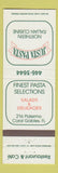Matchbook Cover - Justa Pasta Italian Coral Gables FL
