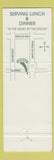 Matchbook Cover - Justa Pasta Italian Coral Gables FL