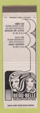 Matchbook Cover - Beau Belle Salon Covington KY WEAR girlie