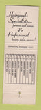 Matchbook Cover - Beau Belle Salon Covington KY WEAR girlie