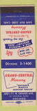 Matchbook Cover - Grand Central Mercury cars Chicago IL