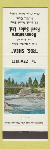 Matchbook Cover - Reg Shea Bonaventure Ford Sales Hull QC
