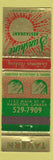 Matchbook Cover - Sunshine Restaurant Hamilton ON