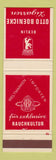Matchbook Cover - Otto Boenicke Berlin Germany Tobacco?