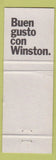 Matchbook Cover - Winston Cigarettes Jockey Restaurant Madrid Spain