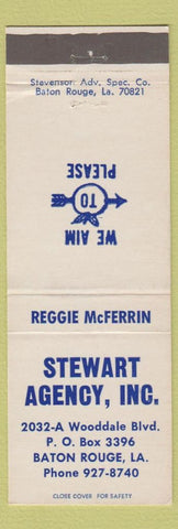 Matchbook Cover - Stewart Agency Real Estate? Insurance? Baton Rouge LA