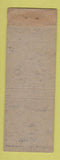 Matchbook Cover - Dellinger Hocke Insurance York PA WORN STRIKER