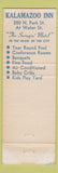 Matchbook Cover - Kalamazoo Inn MI