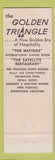 Matchbook Cover - Golden Triangle Norfolk VA