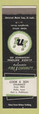 Matchbook Cover - Illinois Insurance Cook Son Pella IA