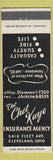 Matchbook Cover - Chet Kaye Insurance Cleveland OH