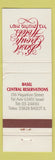 Matchbook Cover - Basel Group Hotels Tel Aviv Israel WEAR