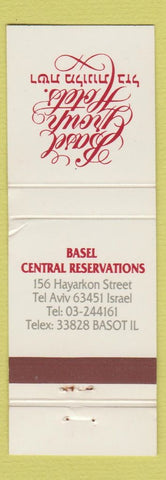 Matchbook Cover - Basel Group Hotels Tel Aviv Israel WEAR