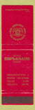Matchbook Cover - Esplanade Zagreb Hotel