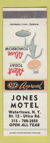 Matchbook Cover - Jones Motel Watertown NY