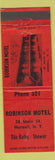 Matchbook Cover - Robinson Motel Hornell NY