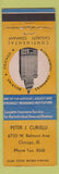 Matchbook Cover - Peter J Curielli Insurance Chicago IL