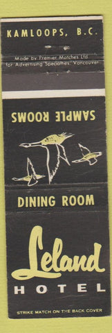 Matchbook Cover - Leland Hotel Kamloops BC WEAR