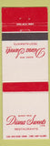 Matchbook Cover - Diana Sweets Restaurants Toronto ON