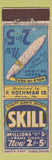 Matchbook Cover - Skill Cigars Jersey Match