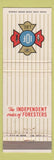 Matchbook Cover - Independent Order of Foresters WEAR